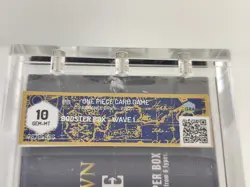 One Piece OP01 Blue Bottom BOX ENGLISH PRE-ERRATA GRADE GEM MINT 10 Romance Dawn - Image 3