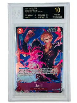 2022 One Piece Romance Dawn Sanji R PAR OP01013 BGS 10 Black Label - Image 1