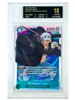 2022 One Piece Romance Dawn Trafalgar Law Sr OP01047 BGS 10 Black Label - Image 1