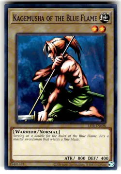 Yugioh! Kagemusha of the Blue Flame - LOB-EN028 25th Anniversary Common NM - Image 1