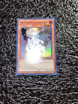 Yugioh Ash Blossom & Joyous Spring Alt Art Ultra Rare RA04-EN025 1st Edition NM - Image 1