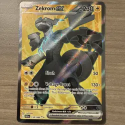Pokemon Zekrom EX 158/086 Black Bolt Full Art English Card NM/Mint Condition - Image 1