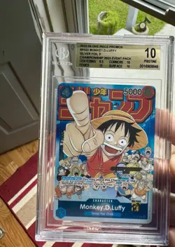 G1N BGS 10 Monkey D Luffy P033 Promo One Piece Card Event Pack Vol 2 - Image 1