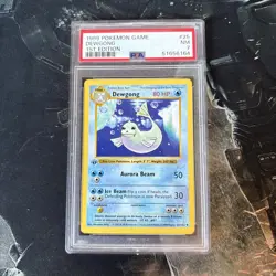 1999 POKEMON BASE SET 1ST EDITION #25 DEWGONG PSA 7 - Image 1