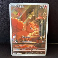 Pokemon Vulpix Holo Illustration Rare Me01: Mega Evolution 138/132 70HP - Image 1