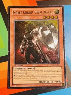 Yugioh! Noble Knight Gwalchavad LTGY-EN081 Ultimate Rare 1st Edition LP - Image 1
