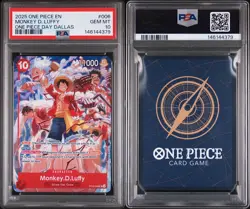 One Piece ST10 Monkey D. Luffy #006 Promo One Piece Day Dallas PSA 10 - Image 3