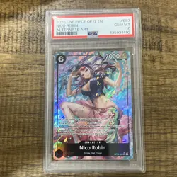 One Piece Nico Robin OP12-087 Alt Art Foil Super Rare Legacy PSA 10 - Image 1