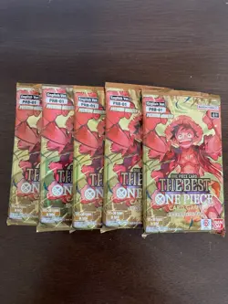 One Piece The Best PRB-01 Five 5 Premium Booster Packs Lot English - Image 1