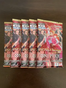 One Piece Extra Booster Heroines Edition EB-03 Five 5 Packs Lot English B - Image 1