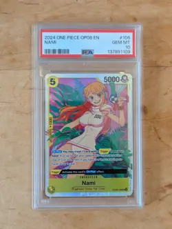 2024 ONE PIECE OP08-TWO LEGENDS #106 NAMI PSA 10 - Image 1