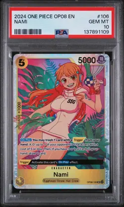 2024 ONE PIECE OP08-TWO LEGENDS #106 NAMI PSA 10 - Image 2