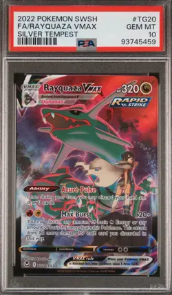 PSA 10 - Sword & Shield - Silver Tempest Rayquaza VMAX TG20/TG30 Trainer Gallery - Image 3