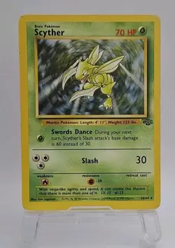 Scyther - 26/64 - Jungle 1999 - WOTC - Non Holo Rare Pokemon Card TCG MP - Image 1