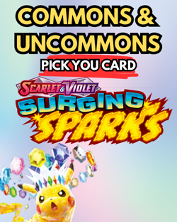 SURGING SPARKS Pokemon Common Uncommon Non Holo - PICK YOUR CARDS Choose master - Image 1