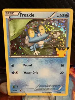Froakie 22/25 Holo McDonald’s 25th Anniversary 2021 Pokemon Card NM - Image 1