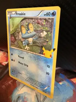 Froakie 22/25 Holo McDonald’s 25th Anniversary 2021 Pokemon Card NM - Image 2