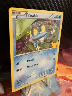 Froakie 22/25 Holo McDonald’s 25th Anniversary 2021 Pokemon Card NM - Image 3