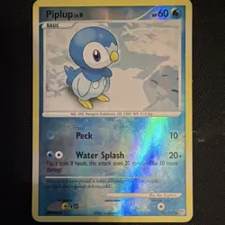 Pokemon Piplup 93/130 Diamond & Pearl 2007 Reverse Holo Common Basic 60 HP Card - Image 1