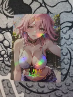 March 7th Honkai SSR Goddess Story Anime Waifu Card Foil Doujin Meika - Image 1