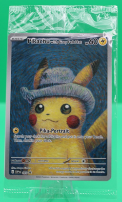 Van Gogh Pikachu with Grey Felt Hat SVP 085 Promo Pokemon Card New Sealed - Image 1