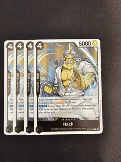 4x OP12-089 Hack R Playset- One Piece Card Game Legacy of the Master Eng - Image 1