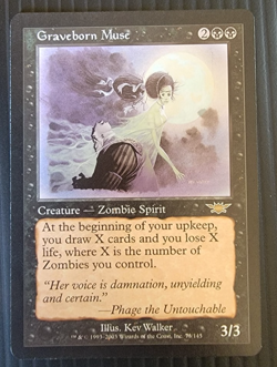 Magic the Gathering, Graveborn Muse Legions Regular Card 74/115 - Image 1