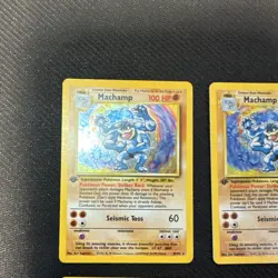 Pokemon TCG 6 Card lot Machamp 1st Edition Holo Base Set - Image 2