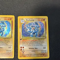 Pokemon TCG 6 Card lot Machamp 1st Edition Holo Base Set - Image 4