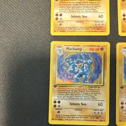 Pokemon TCG 6 Card lot Machamp 1st Edition Holo Base Set - Image 5