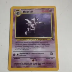 Pokemon Haunter 6/62 Fossil Holo Rare 50 HP Stage 1 Pokemon TCG English Card - Image 1