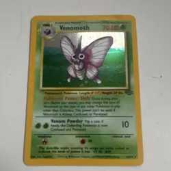 Pokemon Venomoth Jungle Holo Rare Unlimited 13/64 70 HP English Card - Image 1
