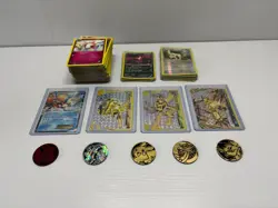 175 Pokemon Cards Including Holo, Reverse Holo, BREAK, EX & Coins LP & NM - Image 1