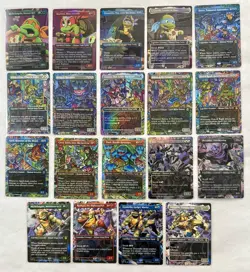 MTG TMNT Borderless Scene 19 Card Full Set 7 FOIL Cutting Edge Weirdness To 11 - Image 1