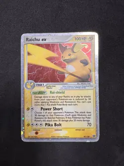 Raichu ex 97/106 Ultra Rare Holo - Pokemon Emerald - Vintage MP - Image 2