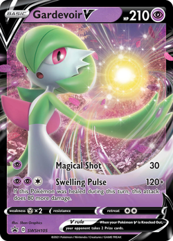 Gardevoir V - Foil SWSH Black Star Promos SWSH105 NM Pokemon - Image 1