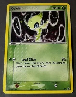 Pokemon TCG English 2005 Holo Basic Card Lot Celebi 029 Mew 040 2 Cards - Image 1
