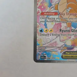 Pokemon Mega Dragonite EX ASCEN Full Art Holo Rare Mega Evolution 290/217 - Image 4