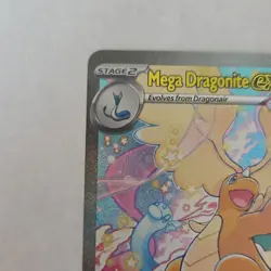 Pokemon Mega Dragonite EX ASCEN Full Art Holo Rare Mega Evolution 290/217 - Image 5