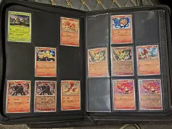 Pokemon Surging Sparks Set - Incomplete Custom Engraved Pikachu Binder READ Desc - Image 4