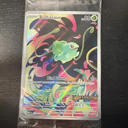 Bulbasaur Mega Evolution Stamped Holo 133/132 Illustration Rare Pokemon TCG - Image 1