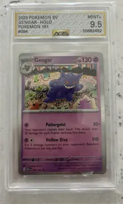 2023 POKEMON MEW EN-151 #094 GENGAR AGS 9.5 GEM + - Image 1