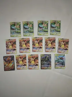Pokemon tcg Charizard gx tag team.Venusaur & Snivy.Charizard & Braixen. JM64 - Image 1