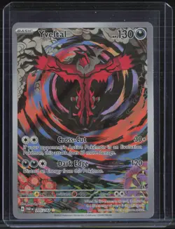 2023 Pokemon PAR EN Paradox Rift Illustration Rare #205 Yveltal - Image 1