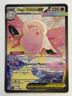 Mega Clefable ex 119/88 Special Illustration Rare SIR Pokemon Perfect Order NM - Image 2