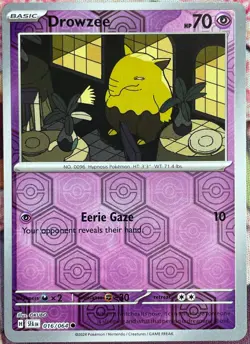 Drowzee Reverse Holo - 016/064 - Shrouded Fable Pokemon 2024 - Image 1