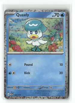 Quaxly 003/015 holo Promo McDonald's Collection 2023 Pokemon Holo Near Mint - Image 1