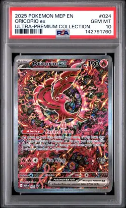 2025 Pokemon Mega Evolutions Oricorio Ex Ultra Premium Collection PSA Gem 10 - Image 1