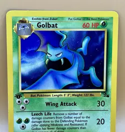 Golbat 34/62 – Fossil (1st Edition) - NM - 1999 WOTC Vintage Pokemon TCG - Image 2