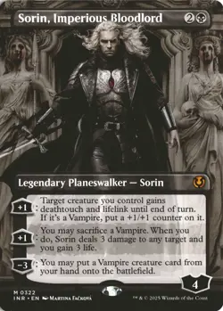 MTG Sorin, Imperious Bloodlord (0322) *Non-Foil* Borderless Innistrad Remastered - Image 1